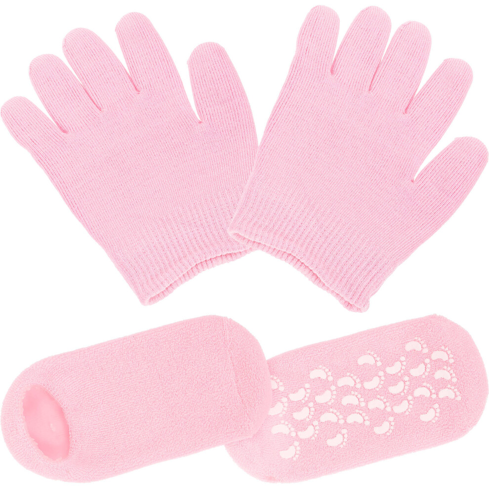 Solustre Hand Moisturizing Gloves Overnight Spa Gel Socks Comfortable