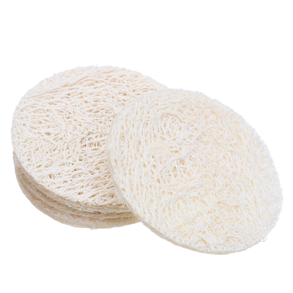 Totority 5Pcs Loofah Pads Natural Luffa Bathing Scrubber For Women And Men