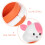 cute animal wall mounted toothbrush holder with cup and toothpaste storage 7