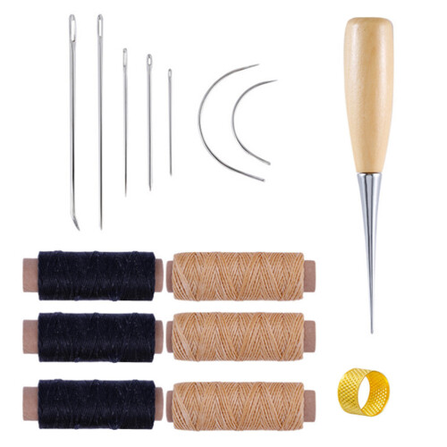 1Ensemble Kit Couture Cuir Professionnel Bois Acier Coloré Pour DIY