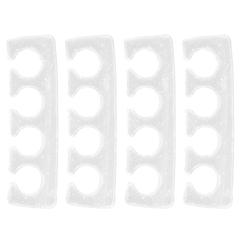 silicone toe separators for pedicure, reusable gel foot divider