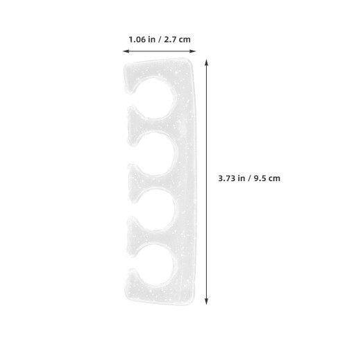 silicone toe separators for pedicure, reusable gel foot divider 1