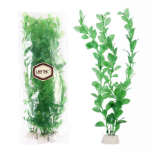 3Pcs Green Plastic Artificial Aquarium Plants Decor