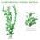3Pcs Green Plastic Artificial Aquarium Plants Decor 3