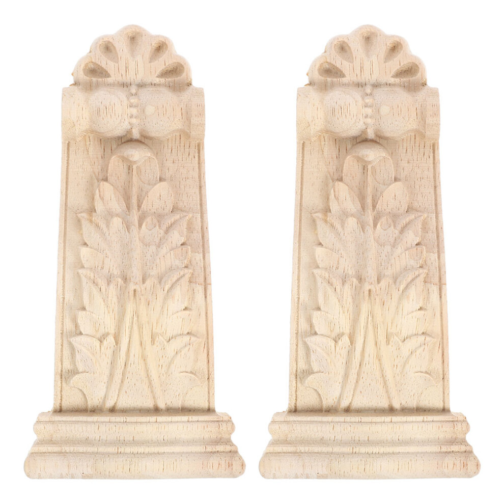 2Pcs Solid Wood Carved Corbels European Shelf Brackets For Home Decor 3314085356752