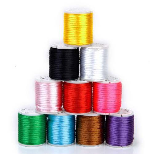 10pcs 2mm Nylon Hand Knitting Cord String Beading Thread (Mixed Color) 2