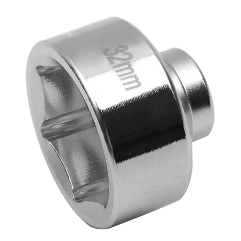 Socket Oil Filter Wrench Tool 32Mm Oil Filter Socket Steel Construction Low Profile Removal Tool For Motorcycle Canister 9084446172393