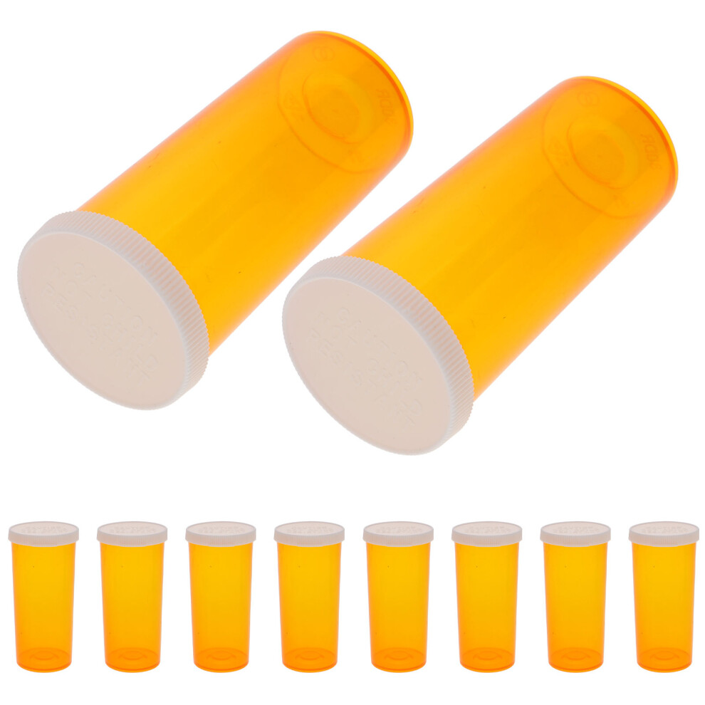 Villcase 20Pcs Plastic Pill Bottles With Caps For Portable Travel