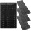 10Pcs Keyboard Stickers Black Background With White Lettering 10