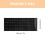 10Pcs Keyboard Stickers Black Background With White Lettering 3