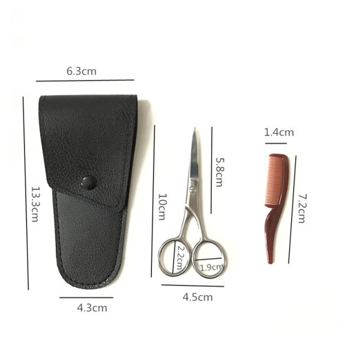 1 Set Ciseaux À Sourcils Et En Acier Inoxydable 1