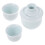 1 Set Chinese Style Ceramic Wine Warmer With Cups Sky Blue 1