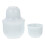 1 Set Chinese Style Ceramic Wine Warmer With Cups Sky Blue 9