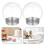 5Pcs 150Ml Clear Plastic Snow Globe Candy Bottles With Lids For Crafts 7