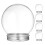 5Pcs 150Ml Clear Plastic Snow Globe Candy Bottles With Lids For Crafts 10