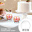 5Pcs 150Ml Clear Plastic Snow Globe Candy Bottles With Lids For Crafts 9