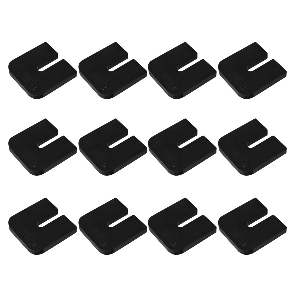 12Pcs Rubber Vibration Pads For Ac Condenser Outdoor Unit Black 3314085337645