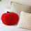 apple shaped plush pillow red realistic decor for home car office 6