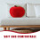 apple shaped plush pillow red realistic decor for home car office 9