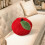 apple shaped plush pillow red realistic decor for home car office 5