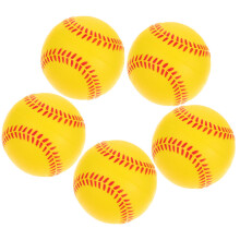 5Pcs Pu Sponge Practice Baseballs For Training