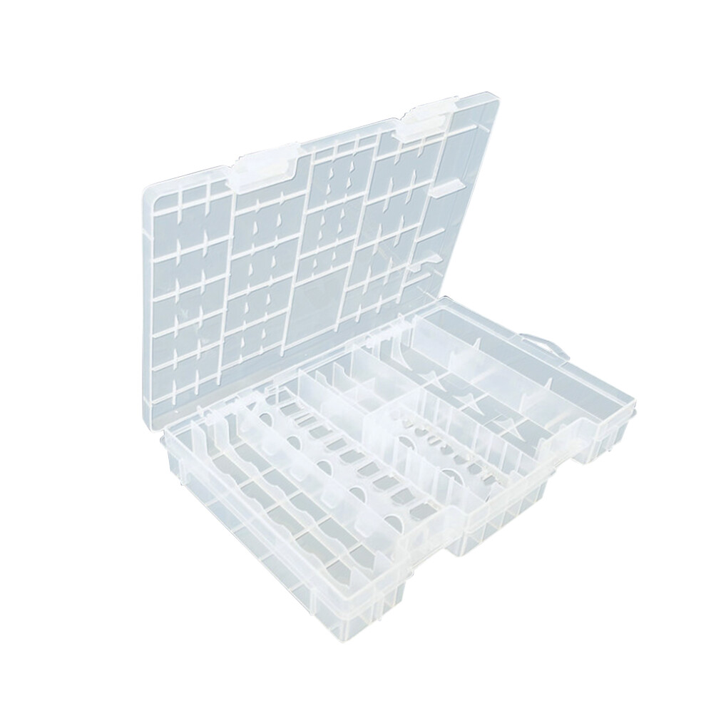 Multifunctional Clear Hard Plastic Battery Case For 8 Batteries 3314085315964