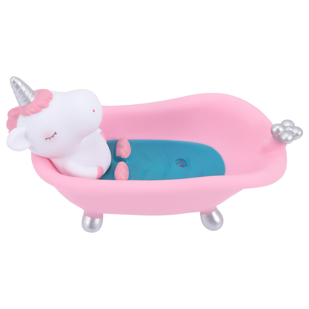Household Cartoon Unicorn Soap Box Decorative Tray Bathroom Supply-image-OPC-PKTG89V-NEW
