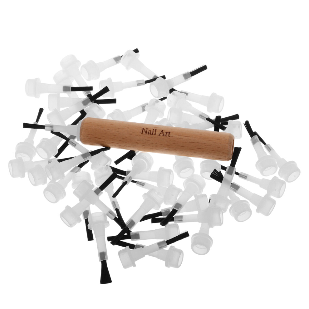 Artibetter Nail Liner Kit With Head Replacement Brush Professional Nail Art Set