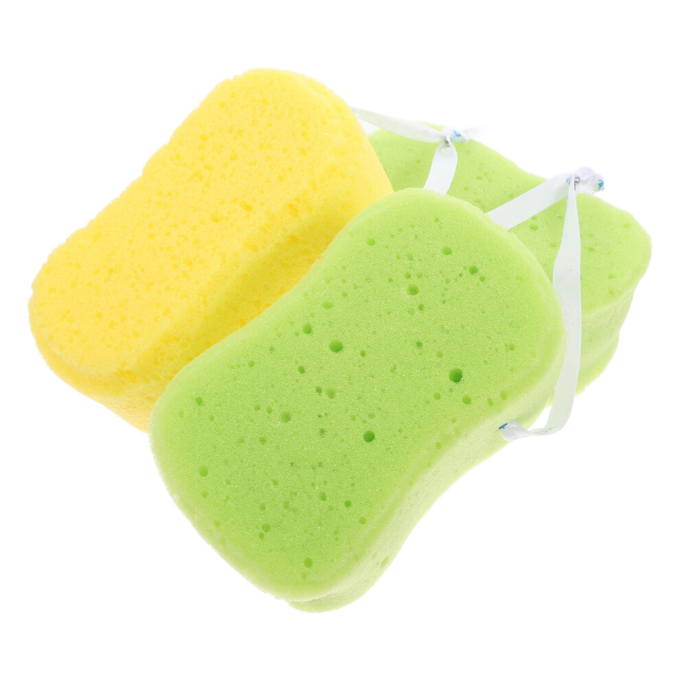 Ohphcall 3Pcs Thicken Bathing Sponge Shower Ball For Deep Scrubbing
