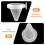 25Pcs Plastic Feeding Cups For Red Worms Fish Shrimp With Suction Cup 9
