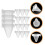 25Pcs Plastic Feeding Cups For Red Worms Fish Shrimp With Suction Cup 6