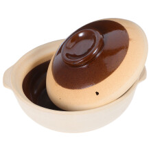 Vintage Ceramic Casserole Pot With Handle For Soup Rice Porridge