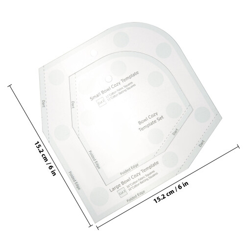 Bowl Cozy Pattern Acrylic Wrap Sewing Template 1