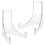 2Pcs Acrylic Display Stand For Books Magazines Trays Desktop 6