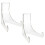 2Pcs Acrylic Display Stand For Books Magazines Trays Desktop 4