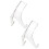 2Pcs Acrylic Display Stand For Books Magazines Trays Desktop 5