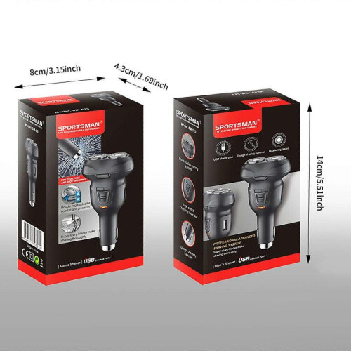 12V/24V car shaver men's rechargeable beard cutter 2