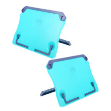 2Pcs Folding Music Stand: Adjustable Plastic Desktop Sheet Holder