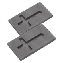 2Pcs High Temperature Crucible Graphite Mold For Metal Casting