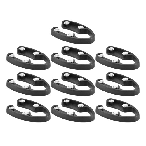 10Pcs Paper Cutters And Openers For Lovers Black