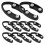 10Pcs Paper Cutters And Openers For Lovers Black 10