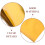 1000Pcs Unfinished Golden Paper For Making Metallic Foil Sheets 8
