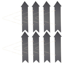 8Pcs Chalkboard Arrow Sign Double Side Blank Direction