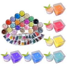 24 kleuren 2 g per kleur wax dye kaarsverf vlokken voor sojakaarsen