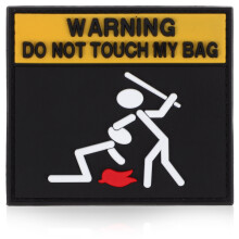 patches adesivos de aviso para roupas e mochilas, bordados com slogan