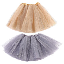 2 tule lantejoulas elásticas, , curtas, 3-8