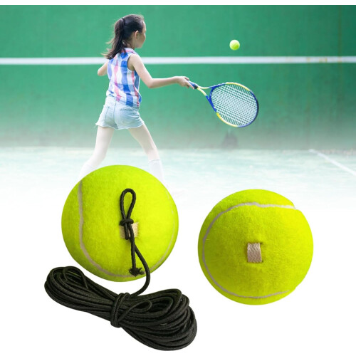 Professional Tennis Balls 5-Pack Beginner Training Balls With Elastic String For Practice 1