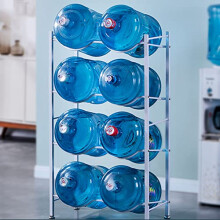 5 Gallon Water Jug Holder Vertical Water Bottle Rack White 61-34-107 CM Water Container Storage Stand Organiser