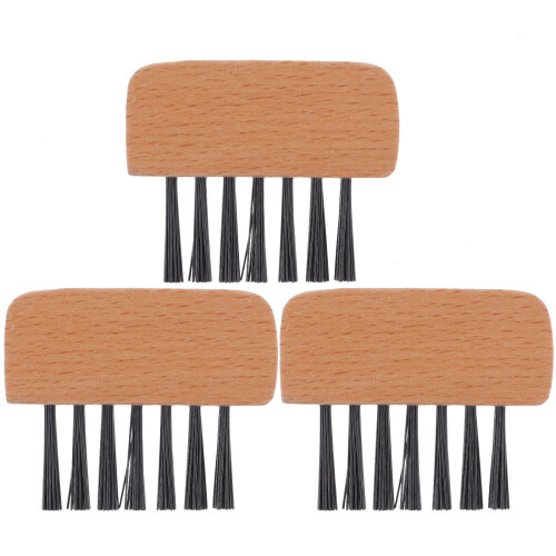 3 cepillos para home plate softball, mango madera, árbitro 1
