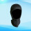gorro esnórquel con máscara completa, capucha surf (negro, m) 4